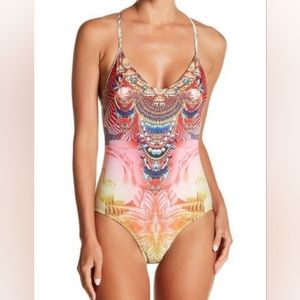 NEW LA MODA TRUE COLORS EMBELLISHED SWIMSUIT SIZE M/ L